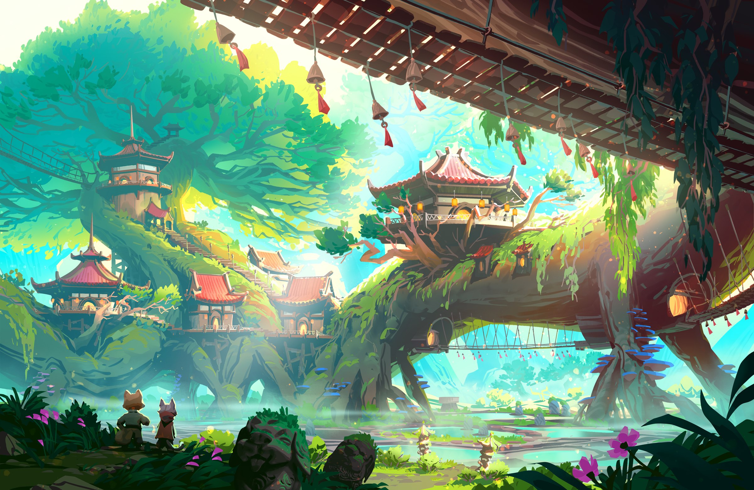 The treetop village